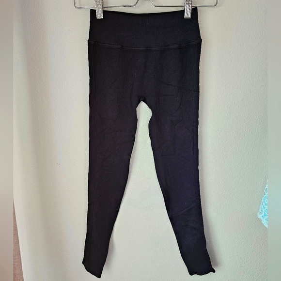 NWOT Spiritual Gangster Ribbed Youth Girls Leggings - Picture 1 of 5